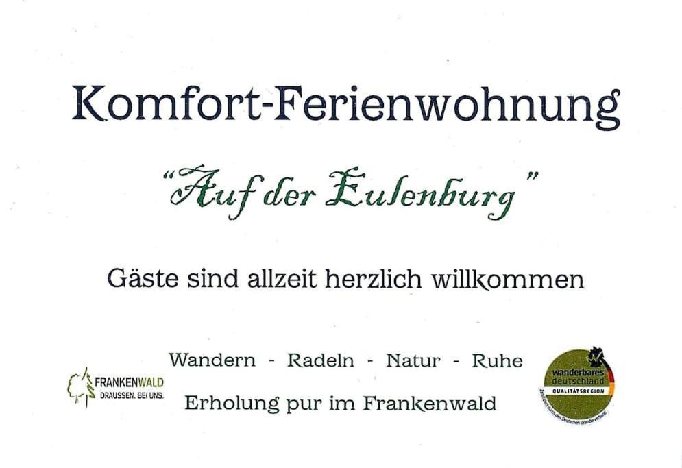 Komfort-Ferienwohnung Auf Der Eulenburg Grafengehaig Exterior foto